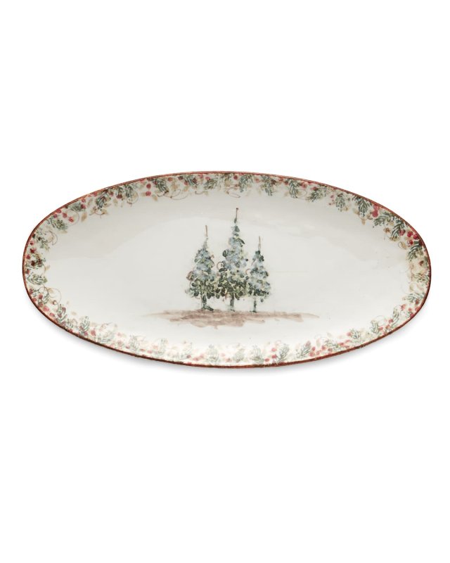 Natale Long Oval Platter